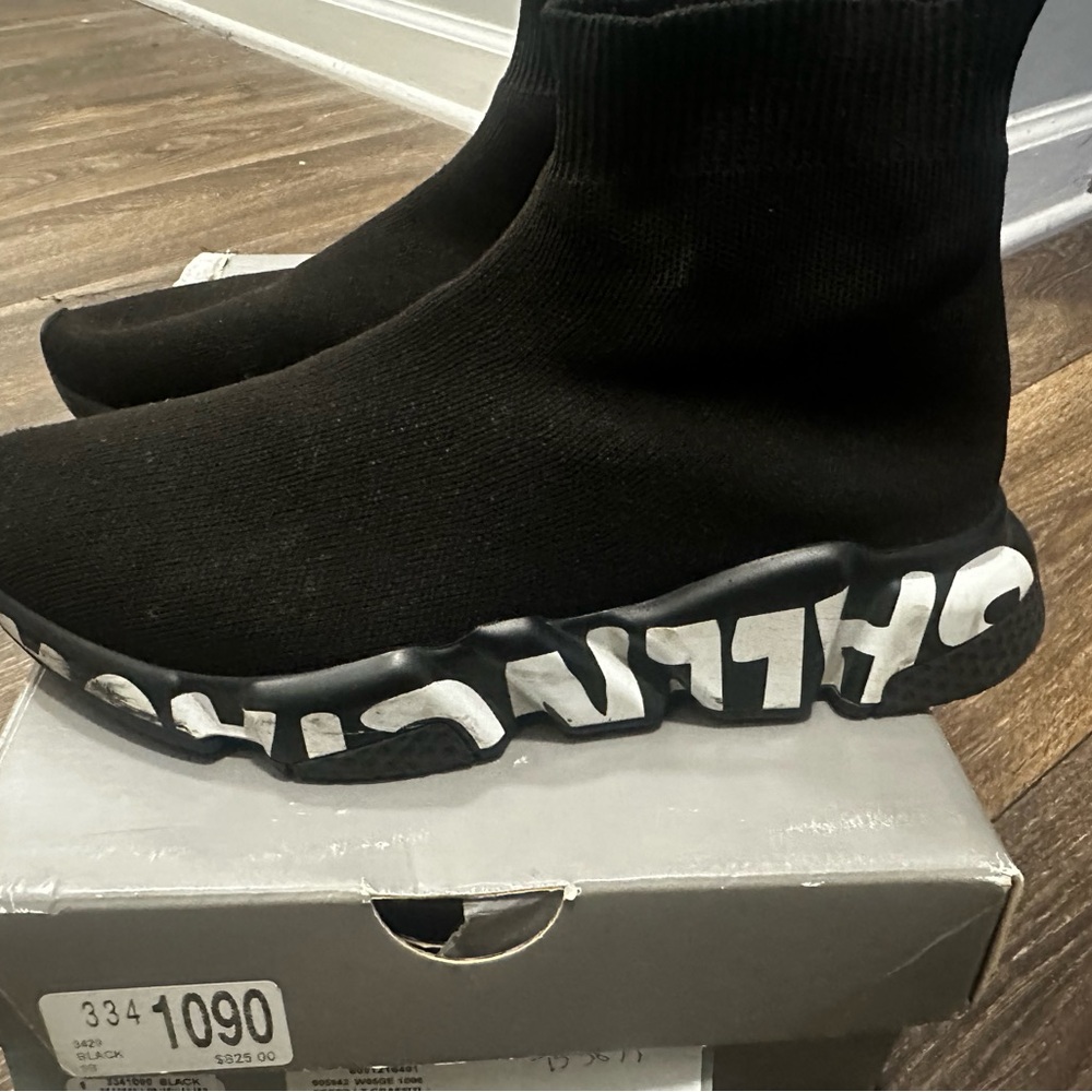 Balenciaga Black Speed Trainer Sneakers
